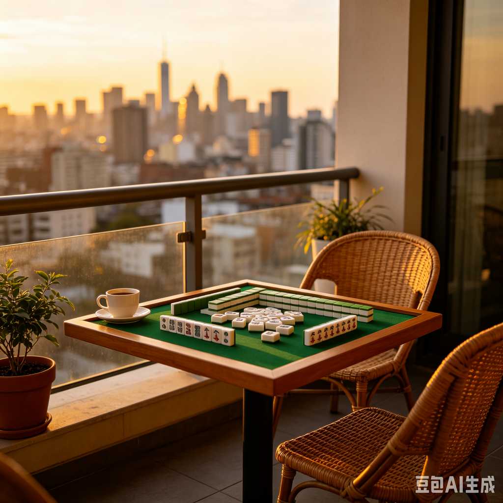 deep print mahjong set